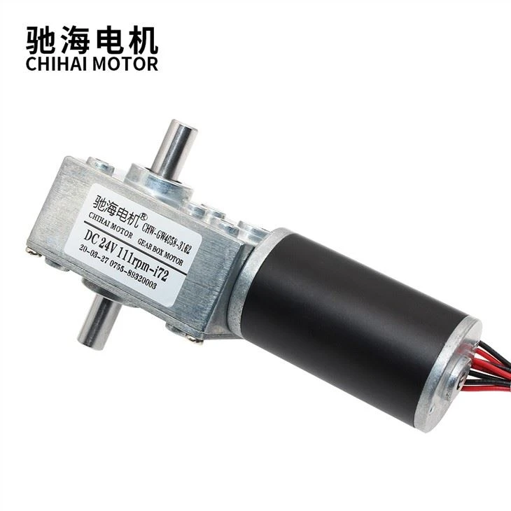 Dual Shaft CW / CCW 50kg.cm High Torque 31ZY Worm Gear Motor